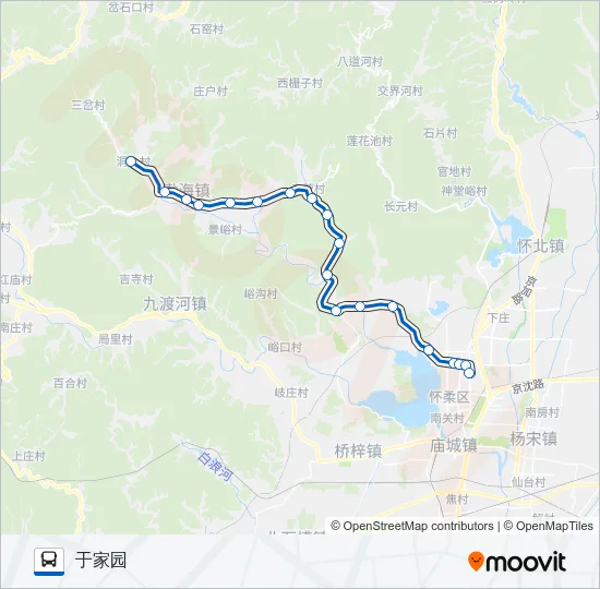 H23区间 Bus Line Map