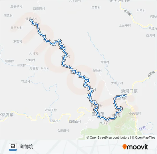 公交H54区间路的线路图