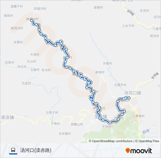 H54区间 bus Line Map