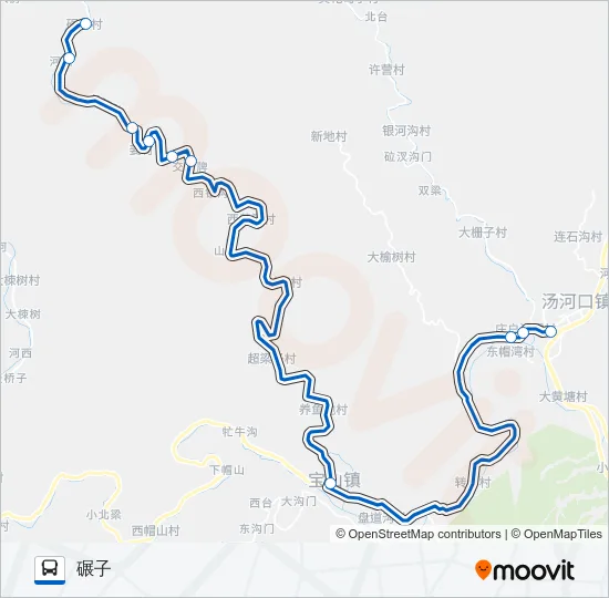 H54碾子 Bus Line Map