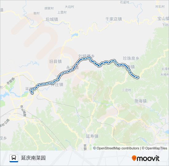 Y14支1 bus Line Map