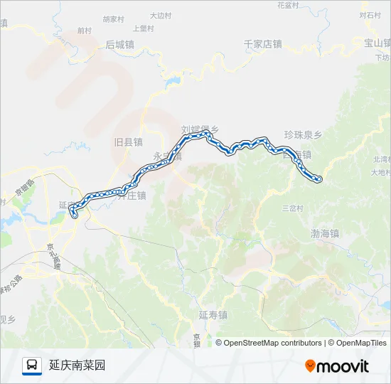 Y14支1 Bus Line Map