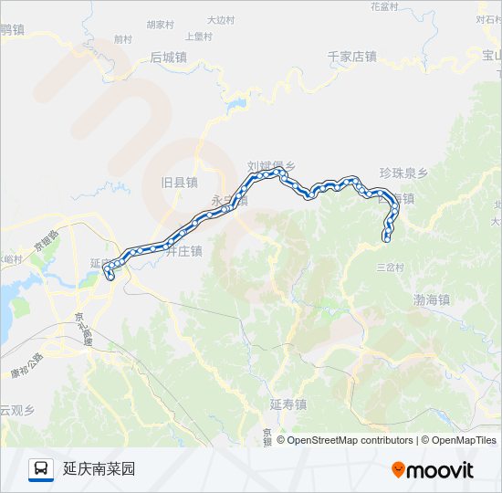 公交Y14支2路的线路图