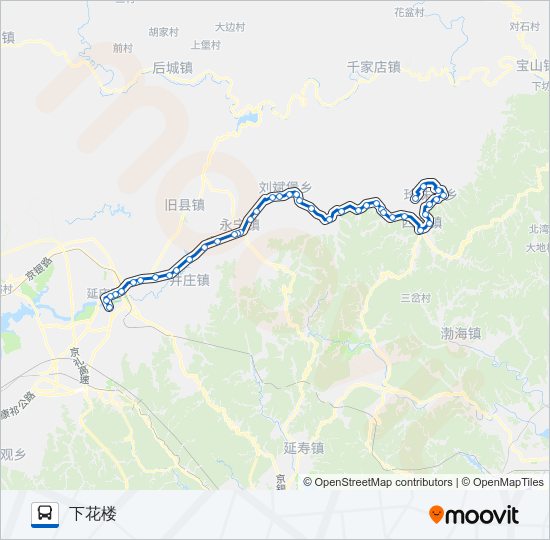 公交Y14支3路的线路图