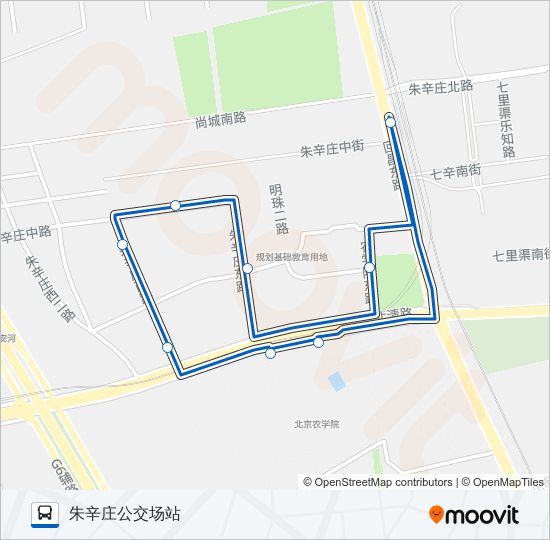 公交专49区间路的线路图