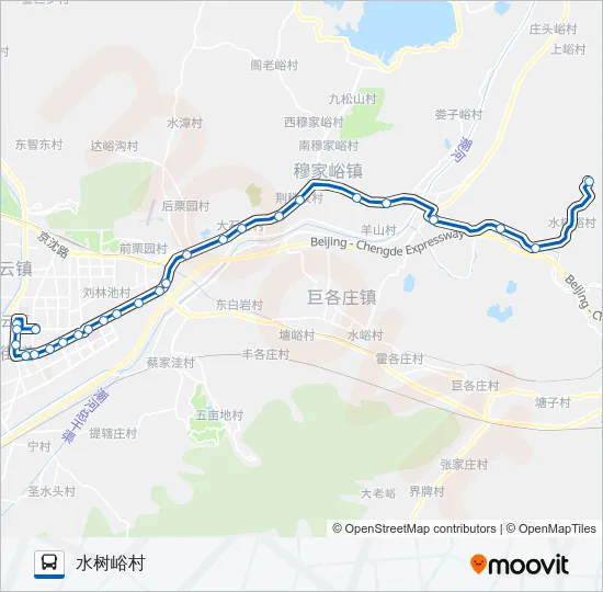 密17支1 Bus Line Map