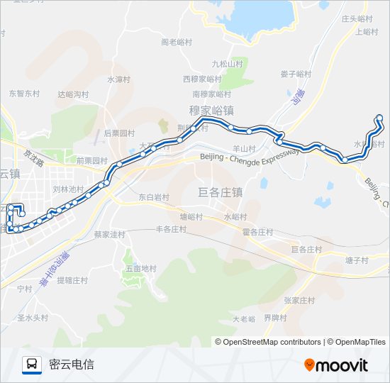 密17支1 bus Line Map