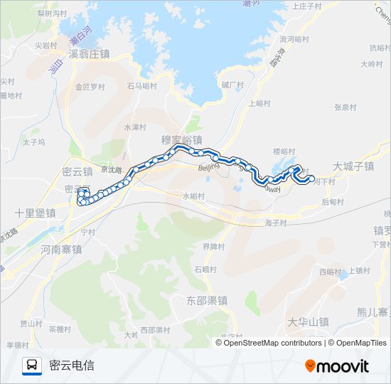 密17支2 bus Line Map