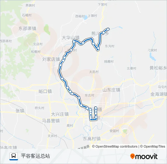 平35花峪 Bus Line Map