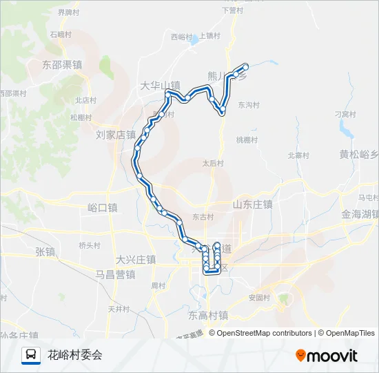 平35花峪 Bus Line Map