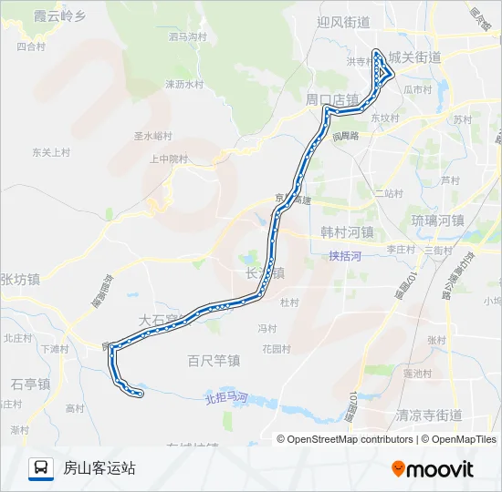 公交房18支2路的线路图