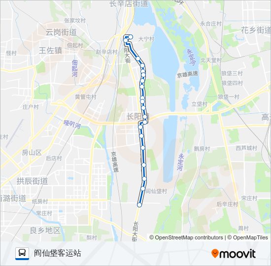 公交房42支路的线路图