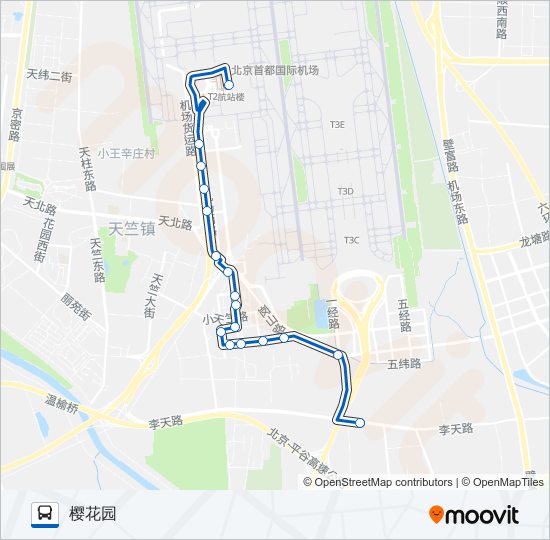 空港1T2 bus Line Map