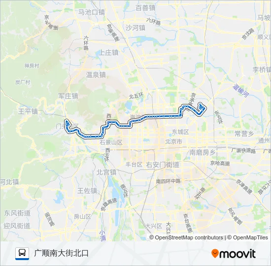 运通101 Bus Line Map