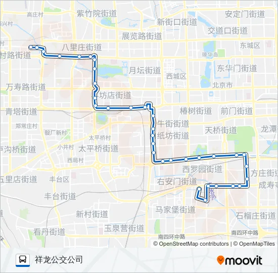 运通102 Bus Line Map