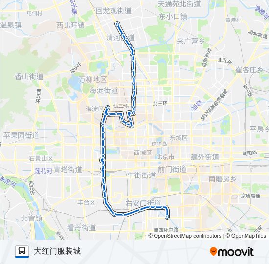 运通103 bus Line Map