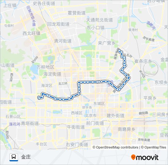 运通104 Bus Line Map