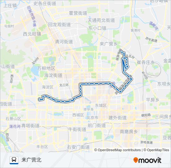 运通104 bus Line Map