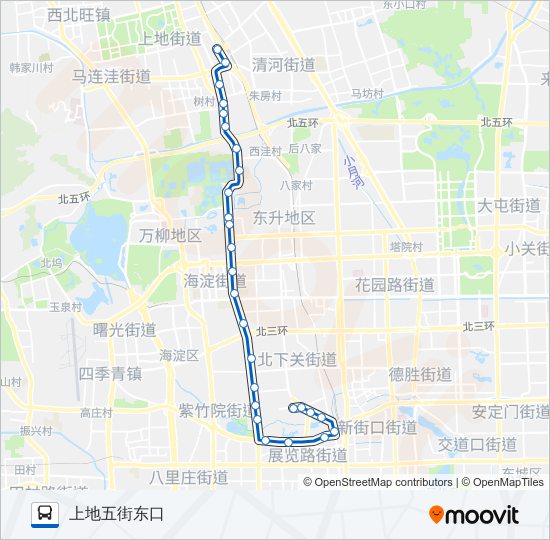 运通105 bus Line Map