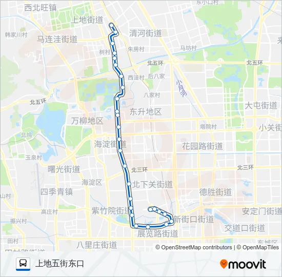 运通105 Bus Line Map