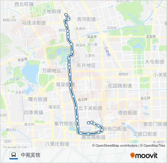 运通105 Bus Line Map