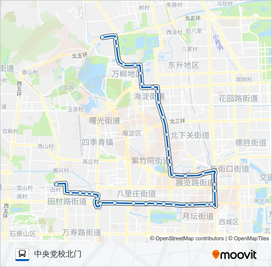 运通106 Bus Line Map