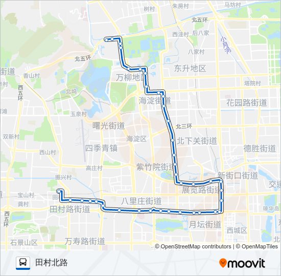 公交运通106路的线路图