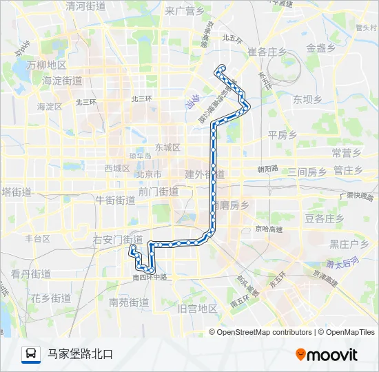 公交运通107路的线路图