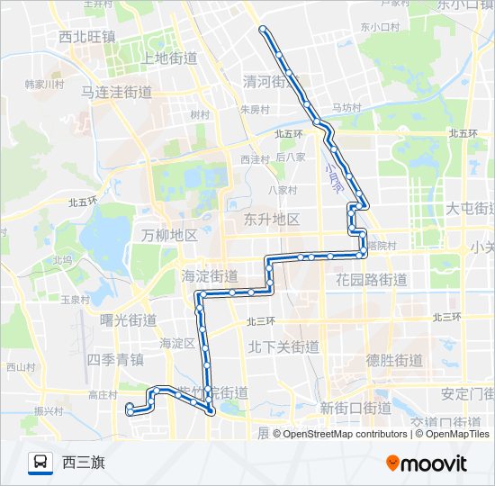 运通109 bus Line Map