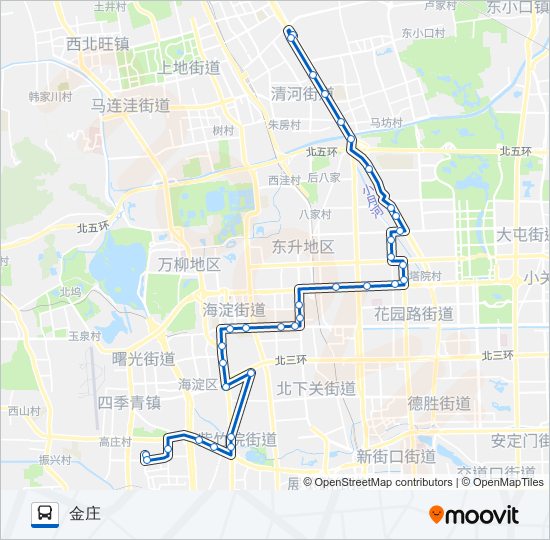 运通109 bus Line Map