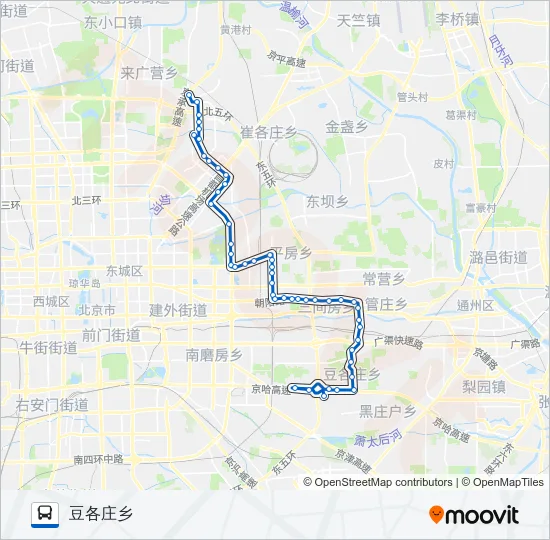 运通111 Bus Line Map