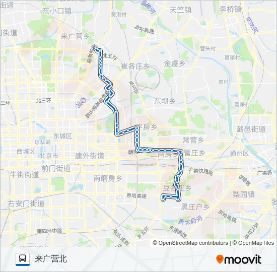 运通111 Bus Line Map