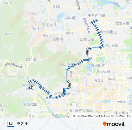 公交运通112路的线路图