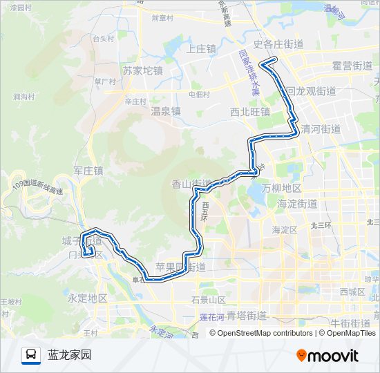 公交运通112路的线路图