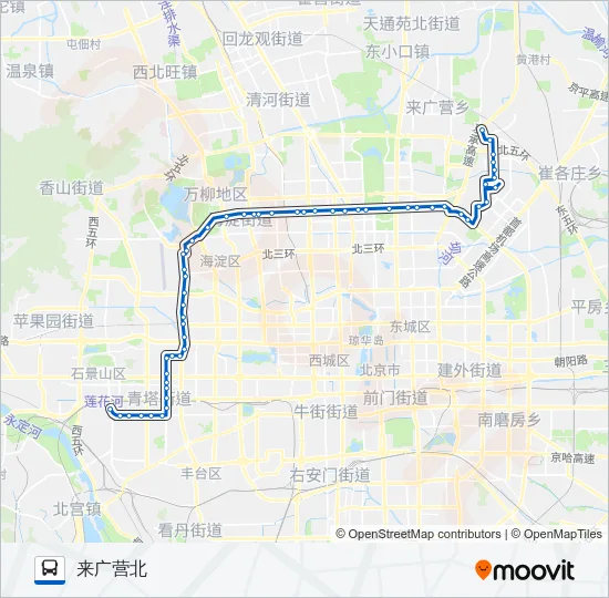 运通113 Bus Line Map