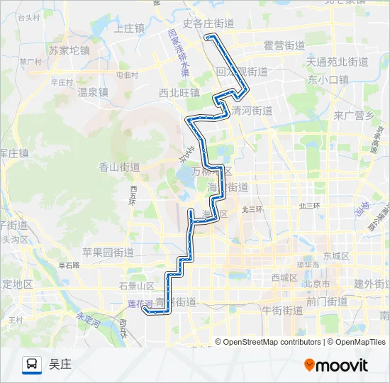 运通114 Bus Line Map