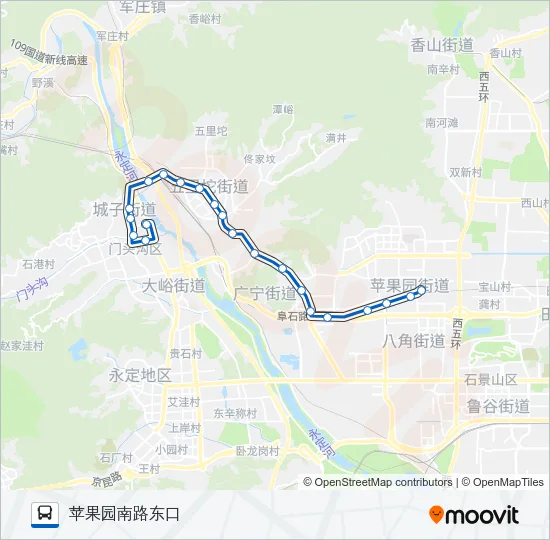 运通116 Bus Line Map