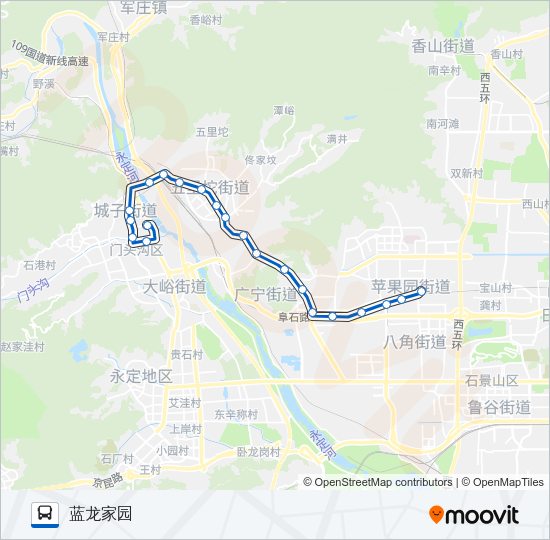 运通116 Bus Line Map