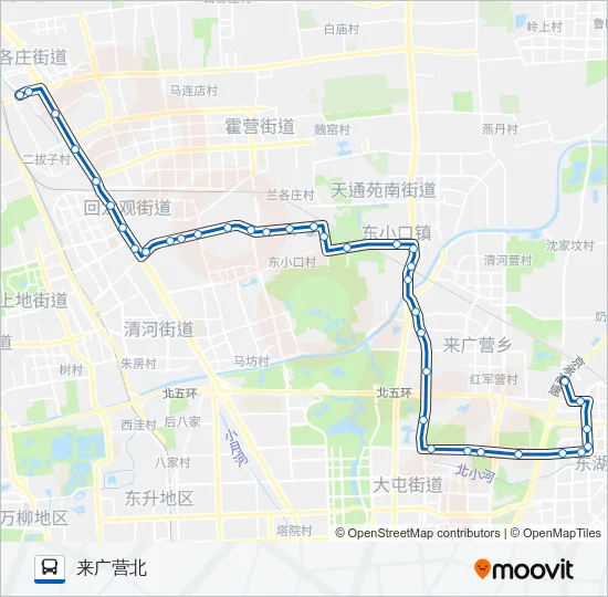 运通117 Bus Line Map