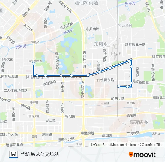 公交运通122路的线路图