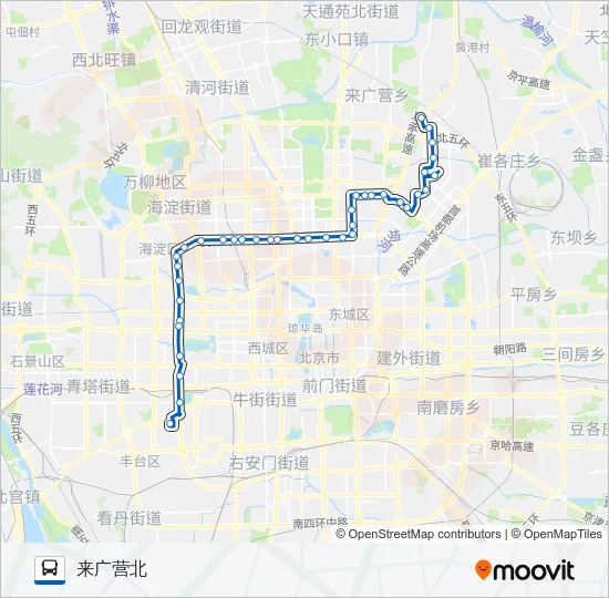 运通201 Bus Line Map