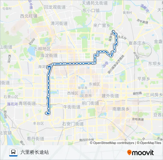 运通201 Bus Line Map