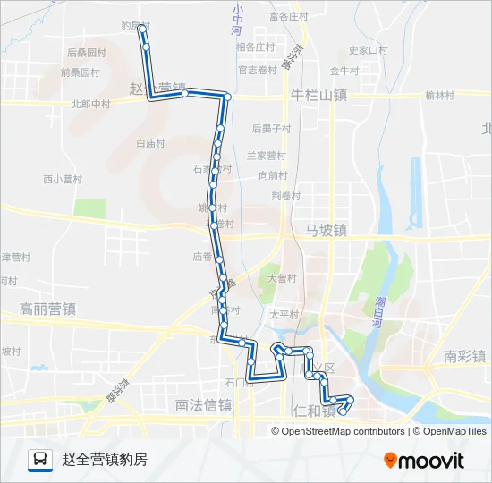 公交顺11豹房路的线路图