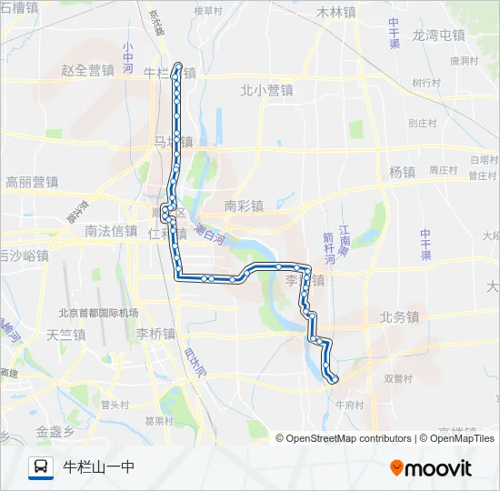 顺21区间 Bus Line Map