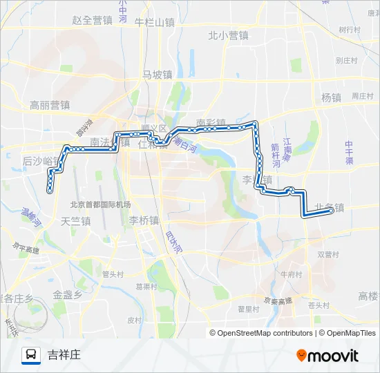 顺28道口 Bus Line Map