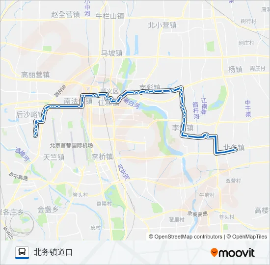 顺28道口 Bus Line Map