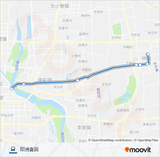 顺33区间 Bus Line Map