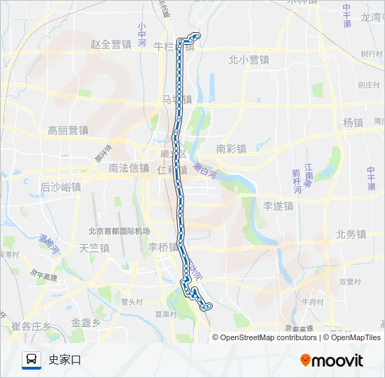顺34区间 Bus Line Map