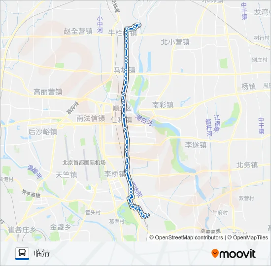 顺34区间 Bus Line Map