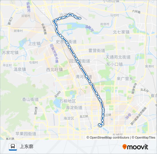 公交670上东廓路的线路图